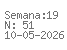 Semana: 19 | N.º51 | Data: 2026-05-10